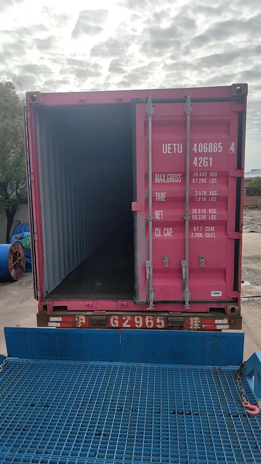 Container loading preparation