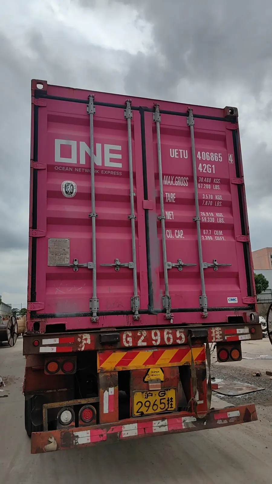 Sealed export container