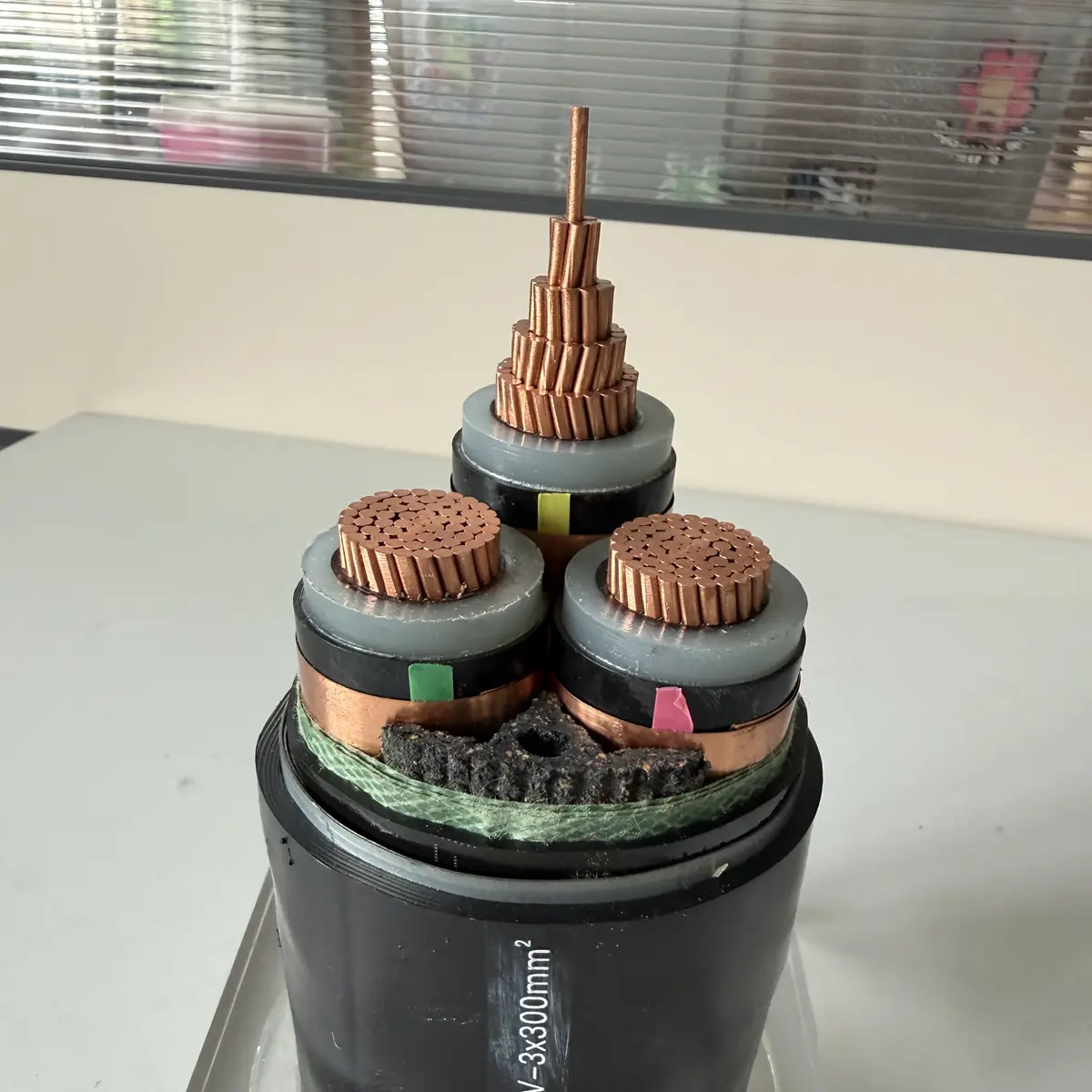 Medium voltage power cable sample