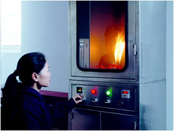 Cable flame performance test