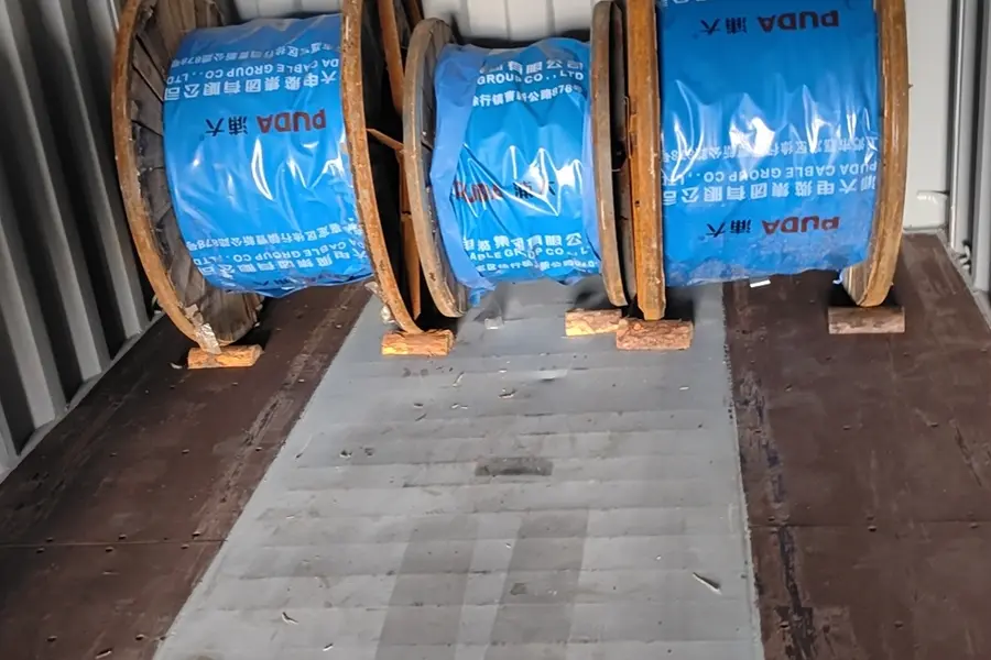 Cable reels prepared for project delivery