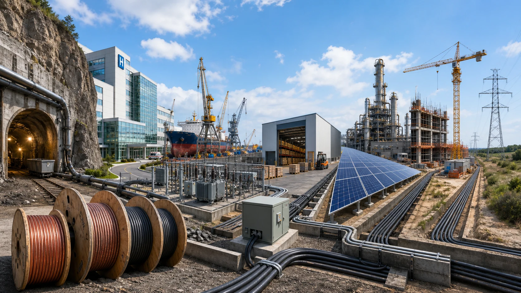 Cable and electrical infrastructure project sectors