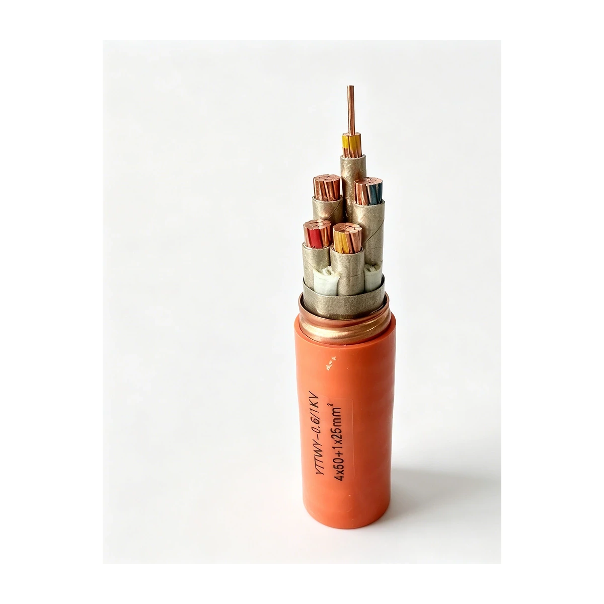 Customer-approved XLPE power cable on a clean white background