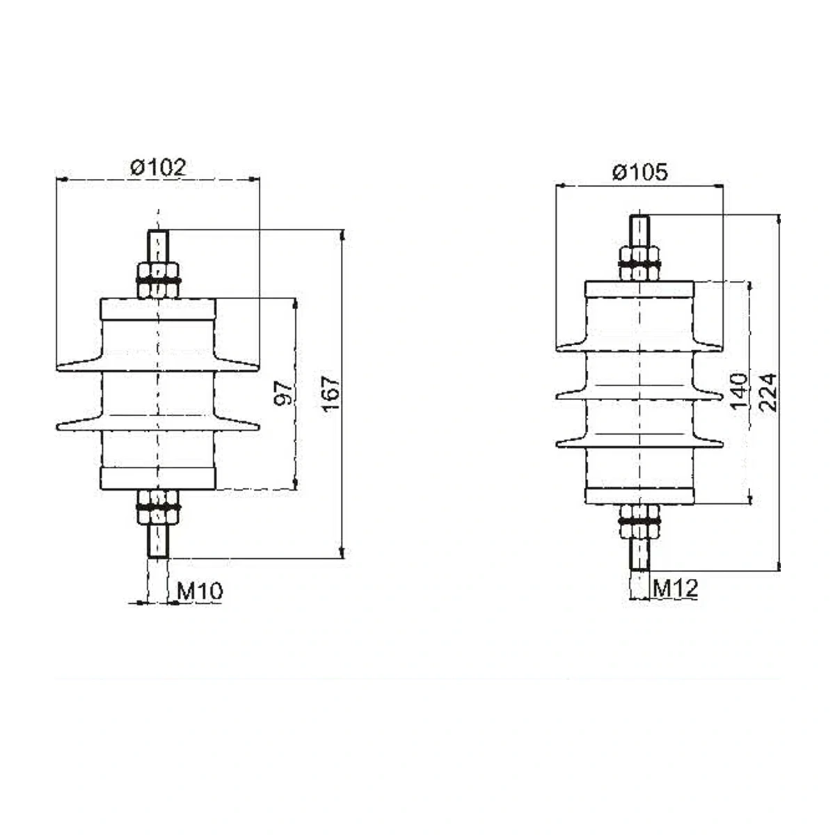 Three-Phase Combined Metal Oxide Surge Arrester (Generator Type) view 2